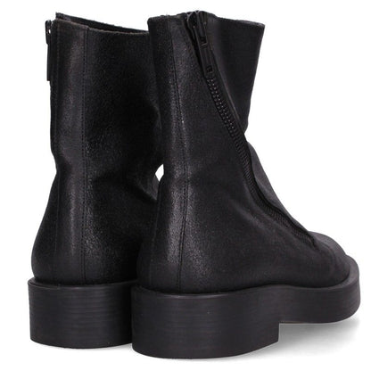 ANN DEMEULEMEESTER Slide Zip Short Boots Black Size EU 41