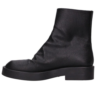 ANN DEMEULEMEESTER Slide Zip Short Boots Black Size EU 41