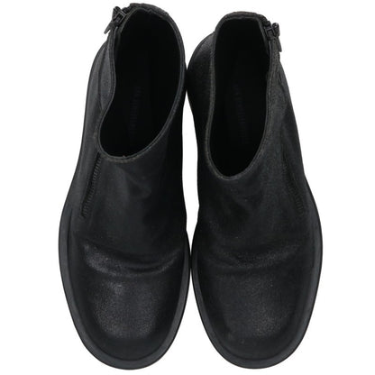 ANN DEMEULEMEESTER Slide Zip Short Boots Black Size EU 41