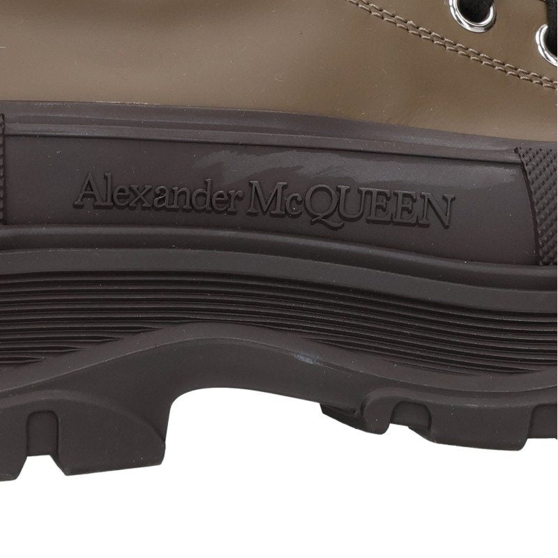 Alexander McQUEEN Rubber Sole Leather Boots Green Size EU 42