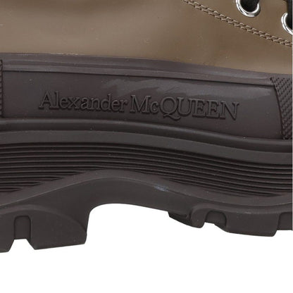 Alexander McQUEEN Rubber Sole Leather Boots Green Size EU 42