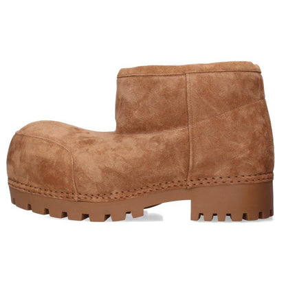 BALENCIAGA ALASKA Fur Boots Brown Size EU 41