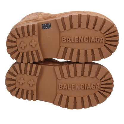 BALENCIAGA ALASKA Fur Boots Brown Size EU 41