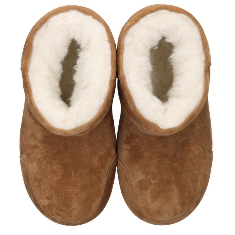 BALENCIAGA ALASKA Fur Boots Brown Size EU 41