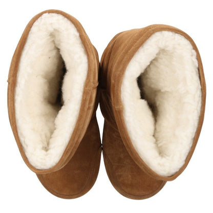 BALENCIAGA Alaska Fur High Boots Brown Size EU 41