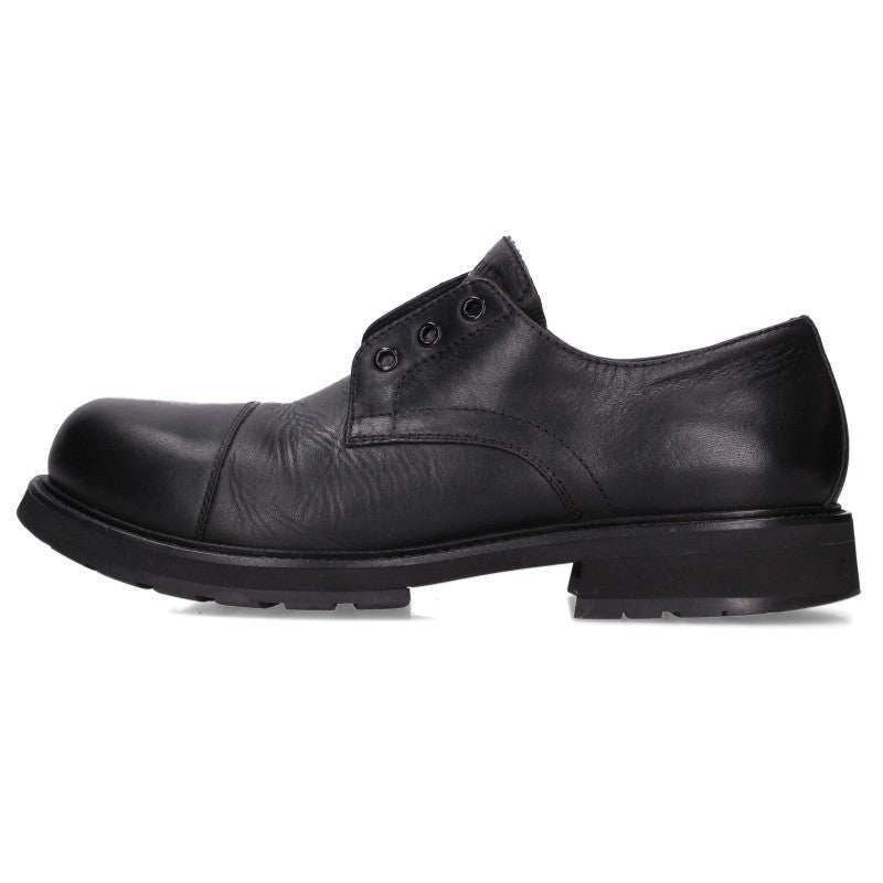 BALENCIAGA Track Derby Leather Boots Black Size EU 42
