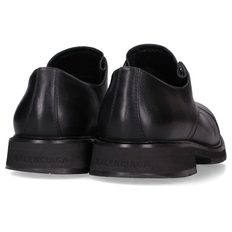 BALENCIAGA Track Derby Leather Boots Black Size EU 42