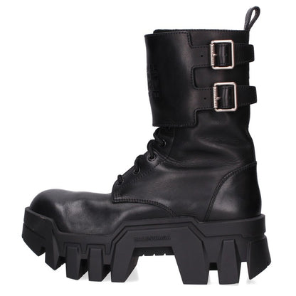BALENCIAGA BULLDOZER Combat Boots Black Size EU 42