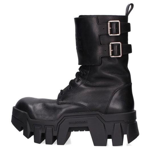 BALENCIAGA BULLDOZER Combat Boots Black Size EU 42