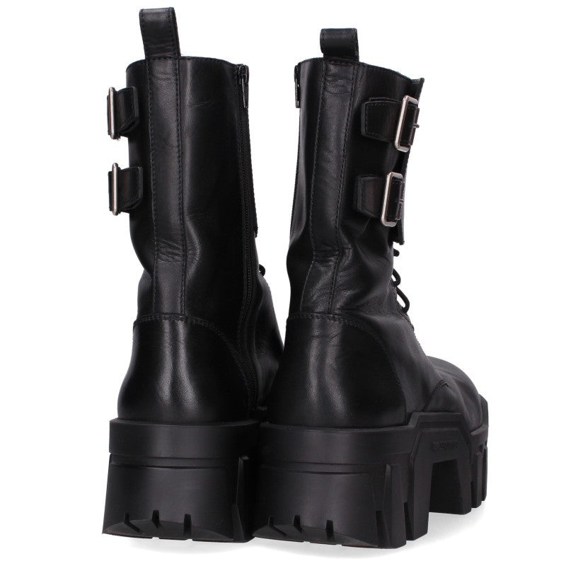 BALENCIAGA BULLDOZER Combat Boots Black Size EU 42