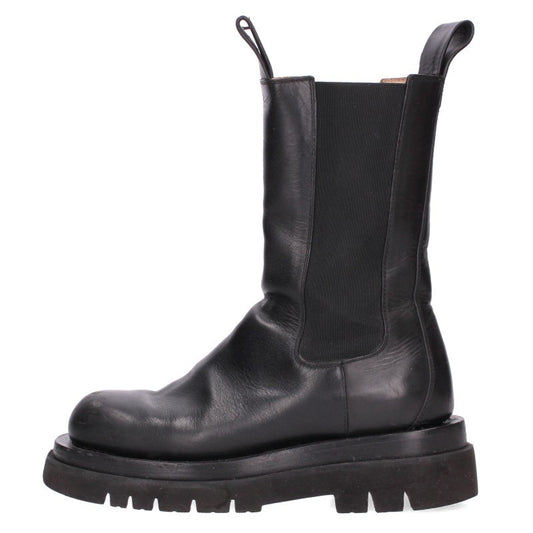 BOTTEGA VENETA LUG Side Gore Chelsea Boots Black Size EU 38