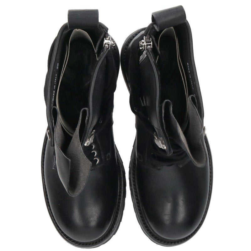 Rick Owens RACEUP ARMY Lace-Up Army Boots Black Size EU 39