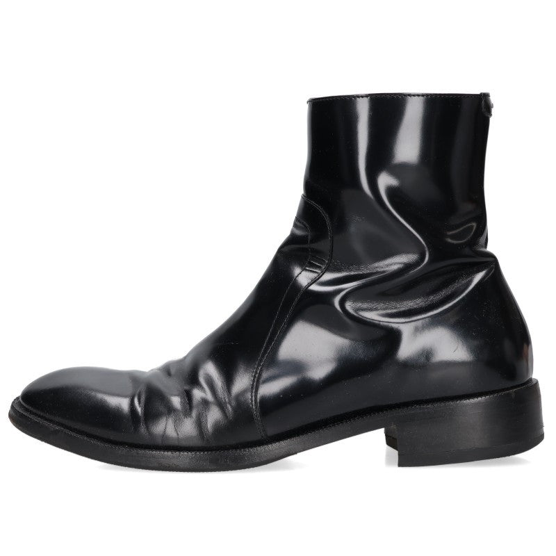 Maison Margiela Side Zip Leather Boots Black Size EU 42