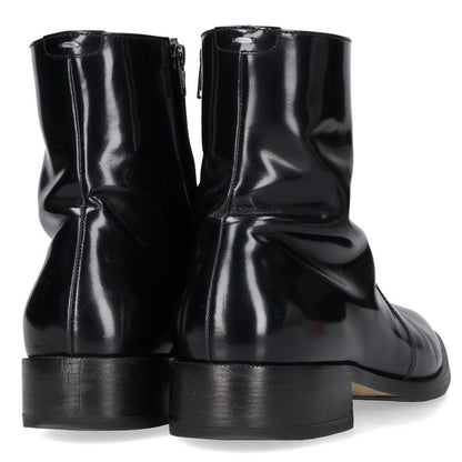 Maison Margiela Side Zip Leather Boots Black Size EU 42