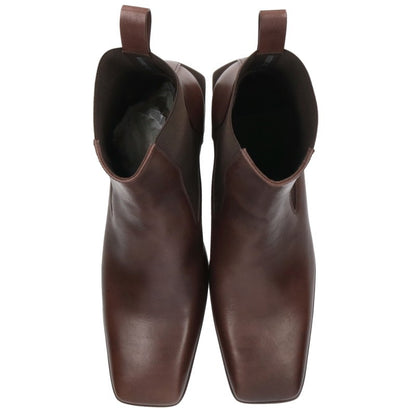 Rick Owens Platform Beatle Side Gore Boots Brown Size EU 43