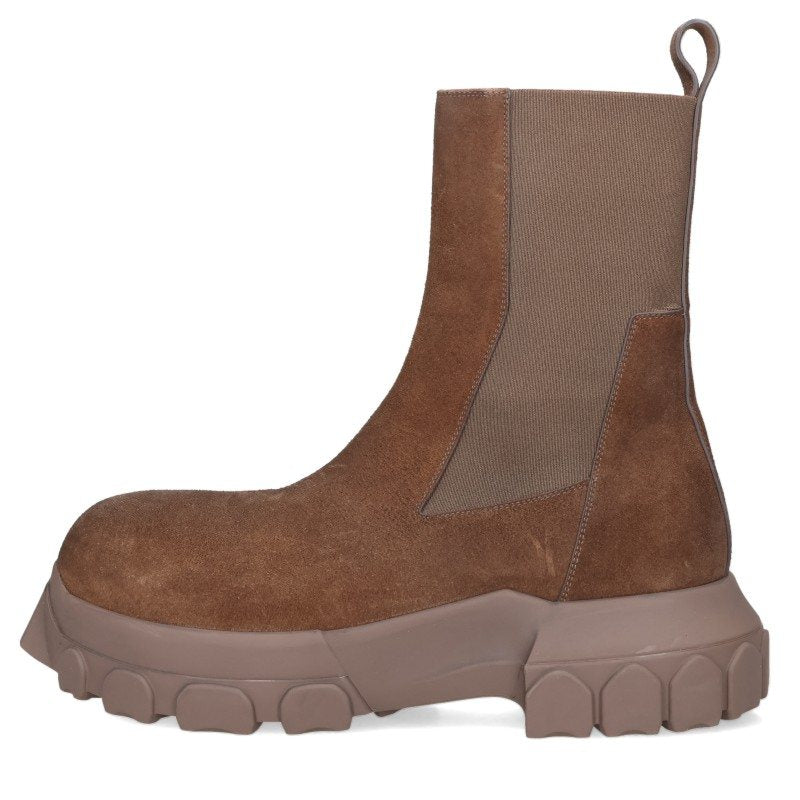 Rick Owens CC Suede Chelsea Boots Brown Size EU 44