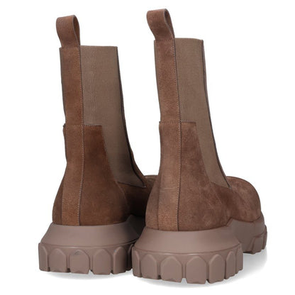 Rick Owens CC Suede Chelsea Boots Brown Size EU 44
