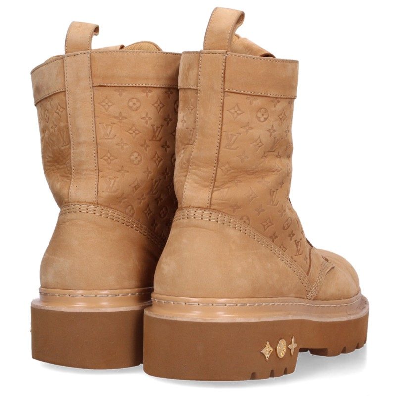 LOUISVUITTON LV Ranger Monogram Ankle Boots Beige Size 9