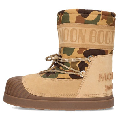 MONCLER MONN Camo Snow Boots Brown Size 43/44