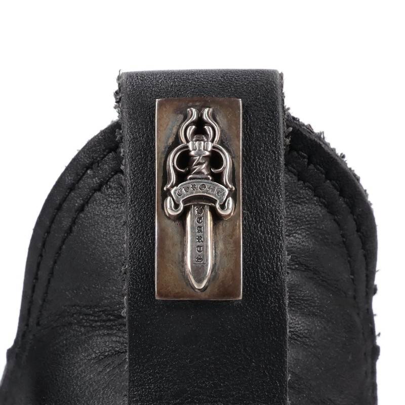 Chrome Hearts Romeo Silver Chelsea Boots Brown Size 7E