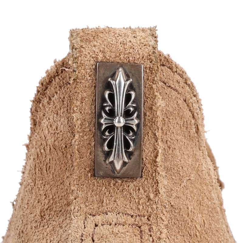 Chrome Hearts Romeo Silver Boots Beige/Silver Size 7E