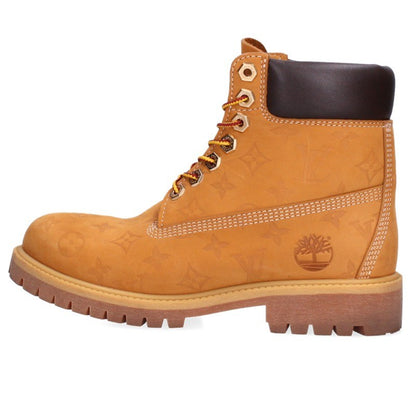 LOUISVUITTON Timberland Monogram Leather Boots Size 7