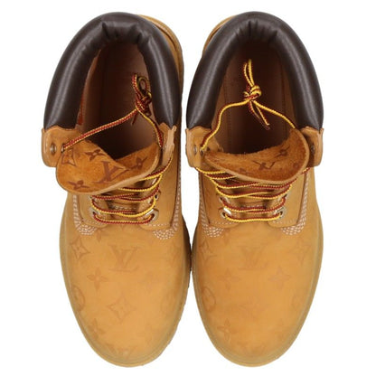LOUISVUITTON Timberland Monogram Leather Boots Size 7