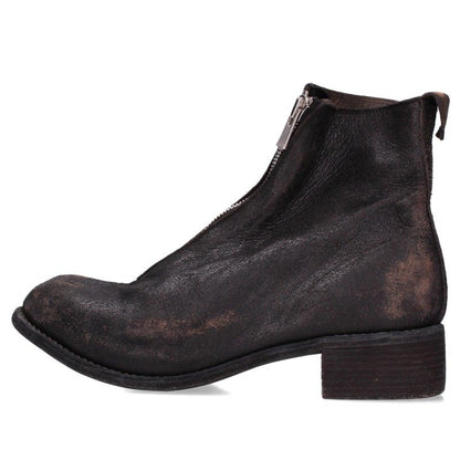 GUIDI Coated Horse Full Grain Leather Boots Black Size EU 42