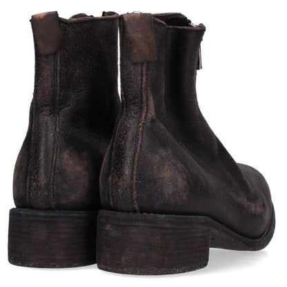 GUIDI Coated Horse Full Grain Leather Boots Black Size EU 42