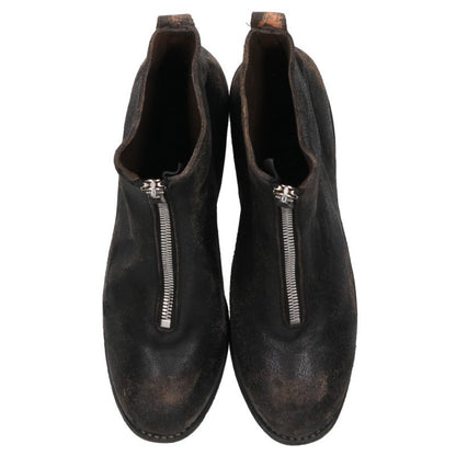 GUIDI Coated Horse Full Grain Leather Boots Black Size EU 42