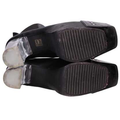 Rick Owens GRILLED KISS Black/Clear Boots Size EU 42