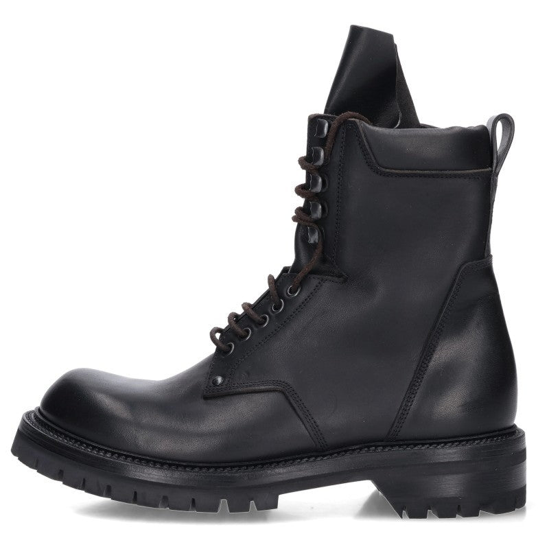 Rick Owens RU02E1869 ARMY LOW Waxed Boots Black Size EU 41