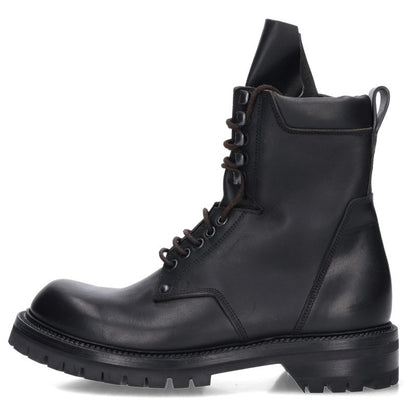 Rick Owens RU02E1869 ARMY LOW Waxed Boots Black Size EU 41