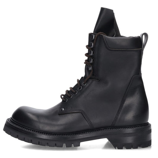 Rick Owens RU02E1869 ARMY LOW Waxed Boots Black Size EU 41