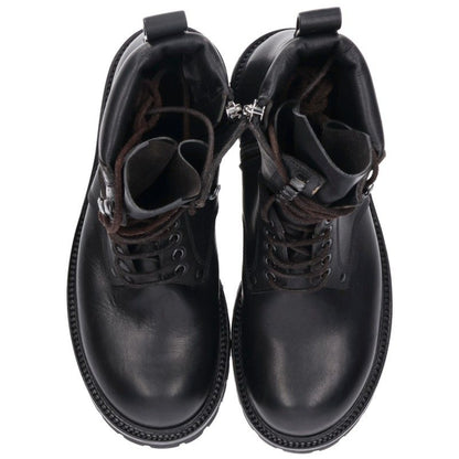 Rick Owens RU02E1869 ARMY LOW Waxed Boots Black Size EU 41