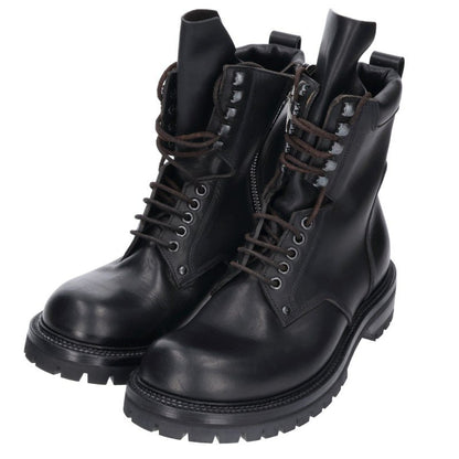 Rick Owens RU02E1869 ARMY LOW Waxed Boots Black Size EU 41