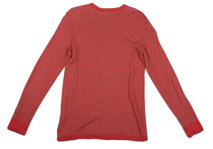 45rpm Cotton Border Knit Sweater Red Multi Size 3