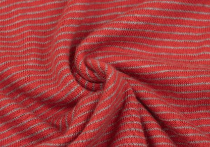 45rpm Cotton Border Knit Sweater Red Multi Size 3