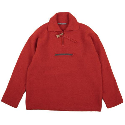 45rpm Alpaca Wool Toggle Button Skipper Knit Red Size 3