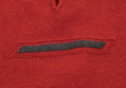 45rpm Alpaca Wool Toggle Button Skipper Knit Red Size 3