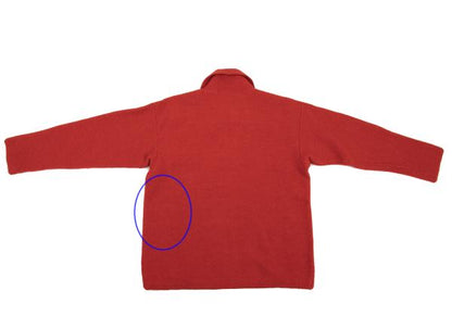 45rpm Alpaca Wool Toggle Button Skipper Knit Red Size 3