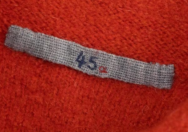 45rpm Alpaca Wool Toggle Button Skipper Knit Red Size 3