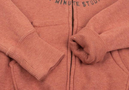 45rpm& Cotton Front Print Zip Hoodie Pink Size 4
