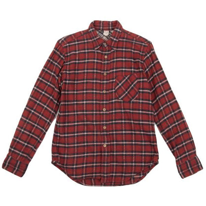 45rpm DASH Red Multi Plaid Cotton Flannel Shirt Size 2