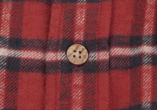 45rpm DASH Red Multi Plaid Cotton Flannel Shirt Size 2