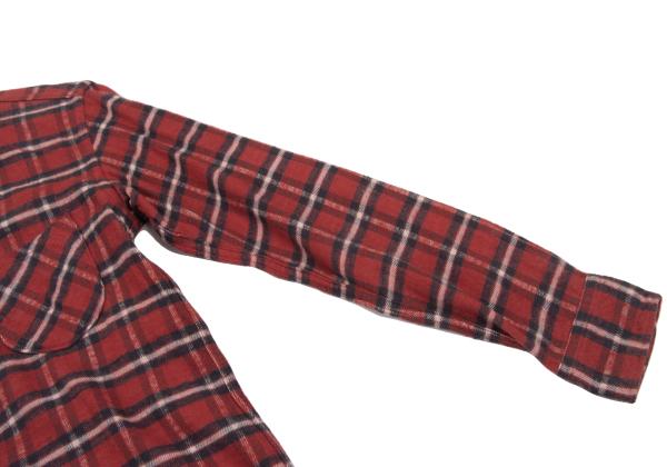 45rpm DASH Red Multi Plaid Cotton Flannel Shirt Size 2