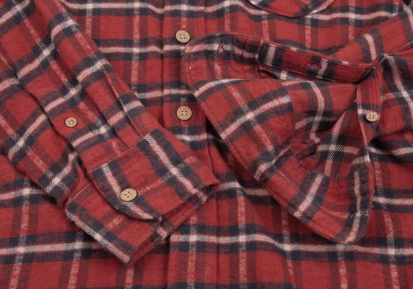 45rpm DASH Red Multi Plaid Cotton Flannel Shirt Size 2