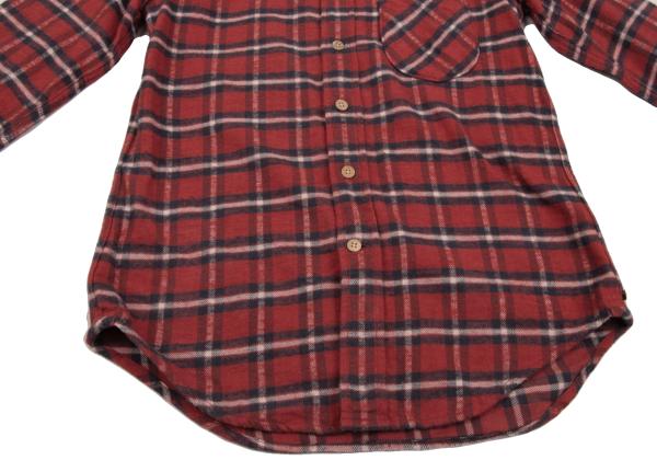 45rpm DASH Red Multi Plaid Cotton Flannel Shirt Size 2
