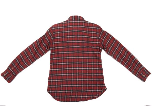 45rpm DASH Red Multi Plaid Cotton Flannel Shirt Size 2