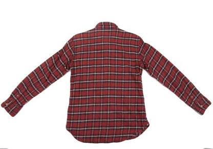 45rpm DASH Red Multi Plaid Cotton Flannel Shirt Size 2